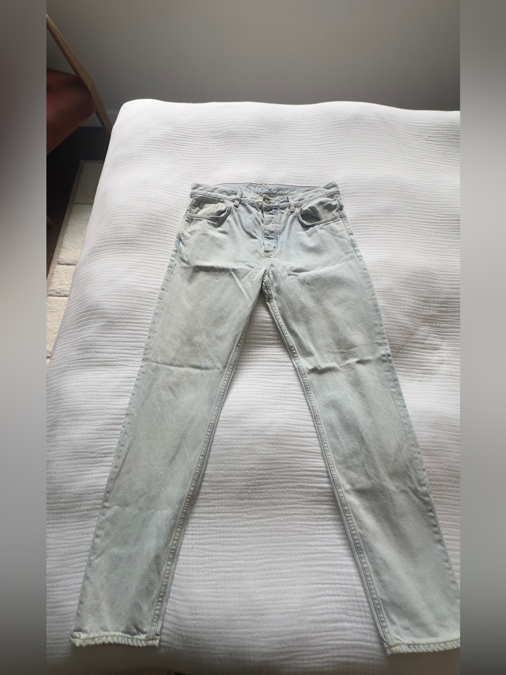 Men’s COS Straight-Leg Jeans in Light Blue Wash